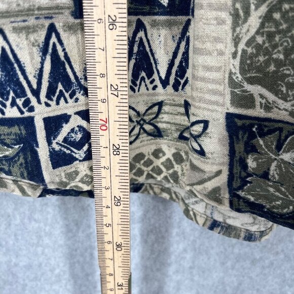 Field & Stream Mens 100% Silk Button Up Hawaiian Tropical Shirt Size L Pineapple - Picture 8 of 10